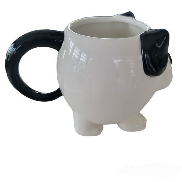 MUD PIE dog puppy coffe cup mug SOME DAYS YOU'RE THE DOG SOME‎ DAYS THE HYDRANT - Picture 3 of 3